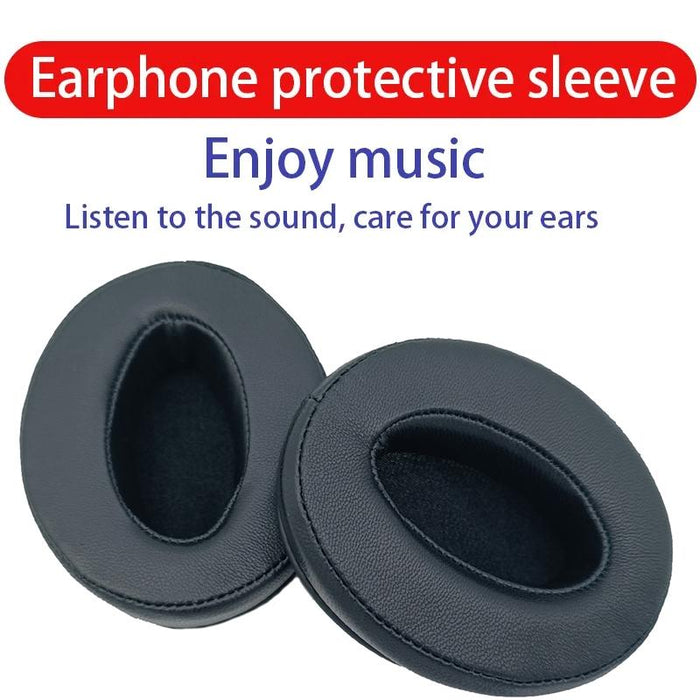 2Pcs For Sennheiser Hd4.50Btnc Wireless Headset Sponge Cover Replacement Earmuffs - Black Mesh