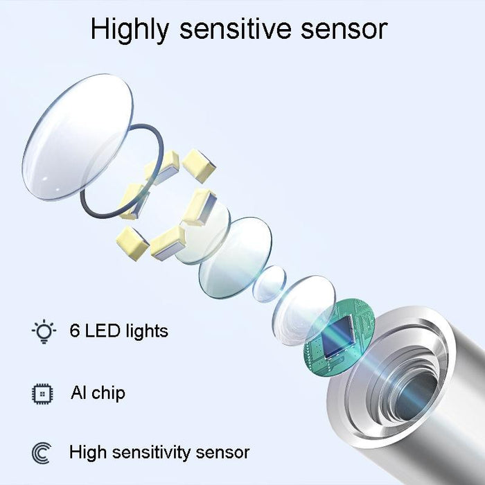 5 Inch Hd Ear Pickers With Illuminated Screen 3.9Mm Diameter