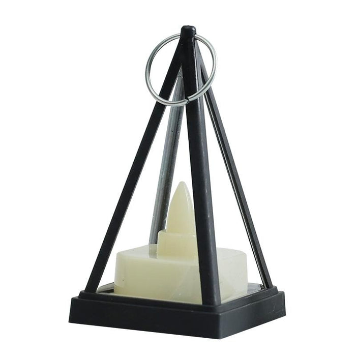 Led Pyramid Candle Lights For Party Decor Cubic Triangle Design