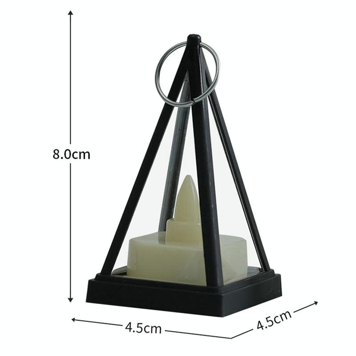 Led Pyramid Candle Lights For Party Decor Cubic Triangle Design