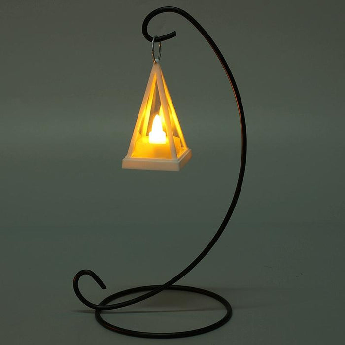 Led Pyramid Candle Lights For Party Decor Cubic Triangle Design
