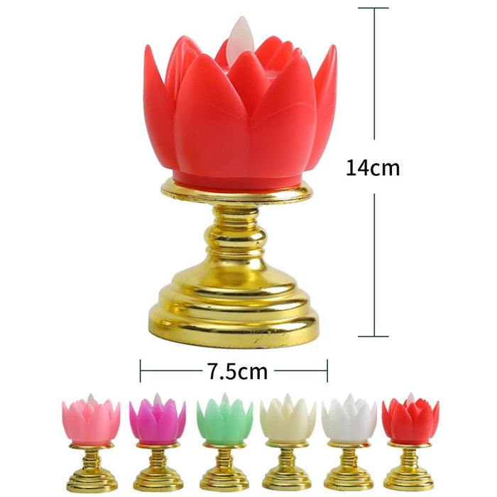 Lotus Lamp Buddha Offering Light Led Electronic Candle