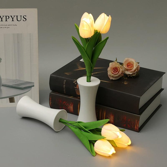 1.5V Tulip Led Night Light Flower Ambient Lamp