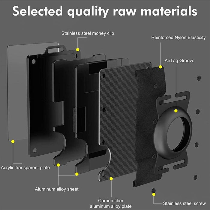 Transparent Aluminum Card Holder For Men