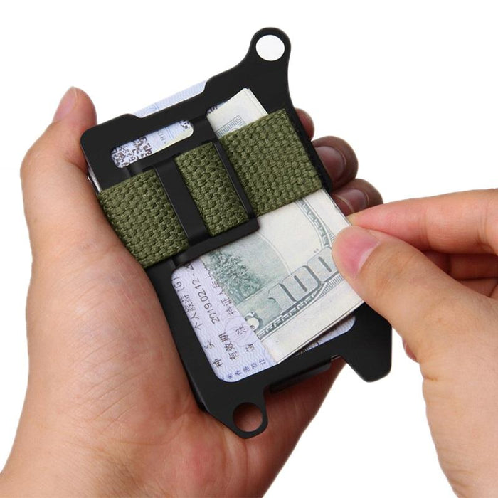 Rfid Metal Card Holder Compact Edc Wallet