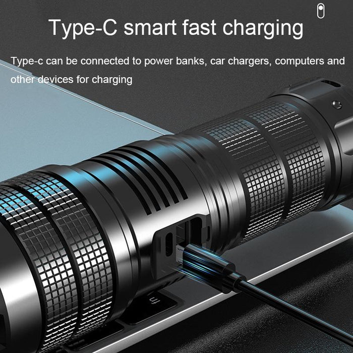 Zoomable White Laser Flashlight Long Range