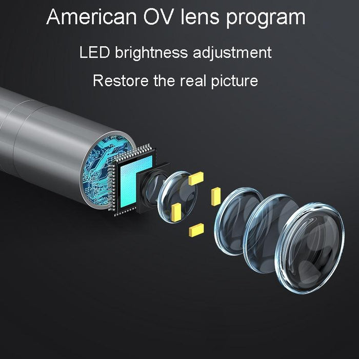 8.5Mm Lens Hd 5 Inch Large Screen 360 Degree Dual Steering Borescope Industrial Componeoverhaul