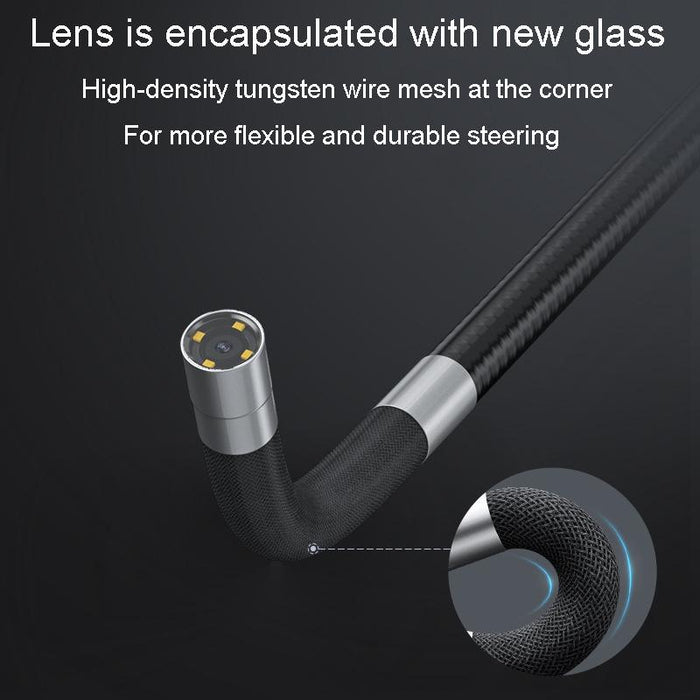 8.5Mm Lens Hd 5 Inch Large Screen 360 Degree Dual Steering Borescope Industrial Componeoverhaul