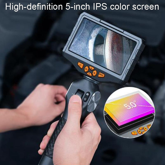 8.5Mm Lens Hd 5 Inch Large Screen 360 Degree Dual Steering Borescope Industrial Componeoverhaul