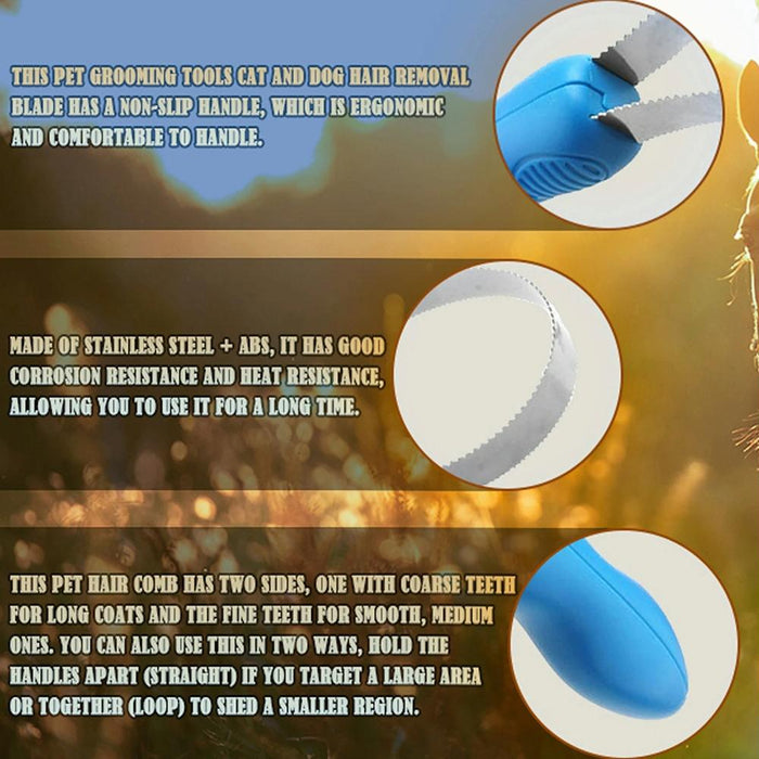 Pet Hair Removal Comb For Dogs And Cats