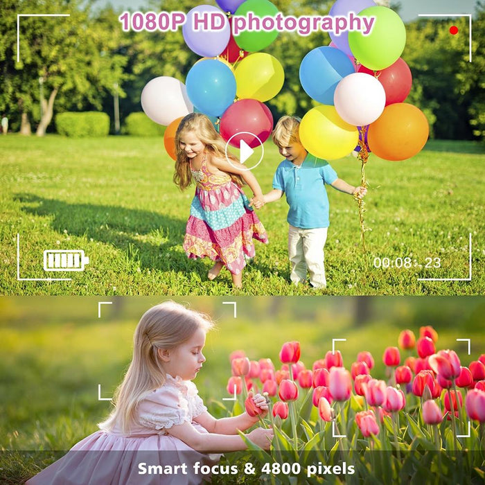 2.4 Inch Flip-Screen 1080P Hd Kids Camera  &  Stand