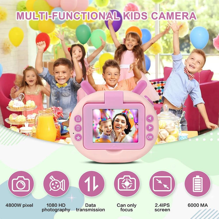 2.4 Inch Flip-Screen 1080P Hd Kids Camera & Stand