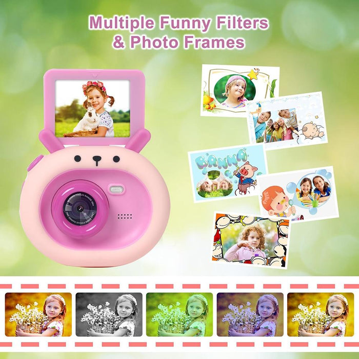 2.4 Inch Flip-Screen 1080P Hd Kids Camera  &  Stand