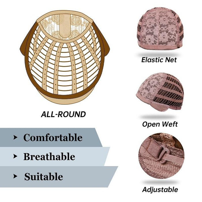 Light Breathable Full Head Wig With Bangs For Women