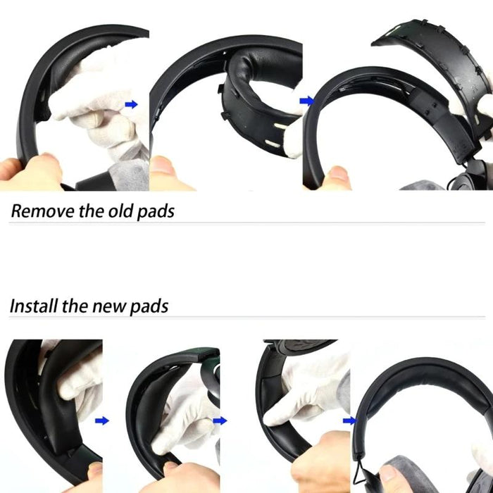 1Pair For Beyerdynamic Dt700 Prox Dt900 Prox Headphone Covers - Gray Original Thick Flannel