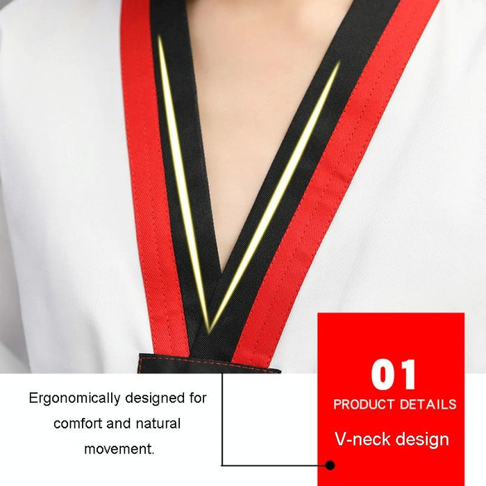 Taekwondo Training Uniform Child & Adult Cotton Clothing Size 130