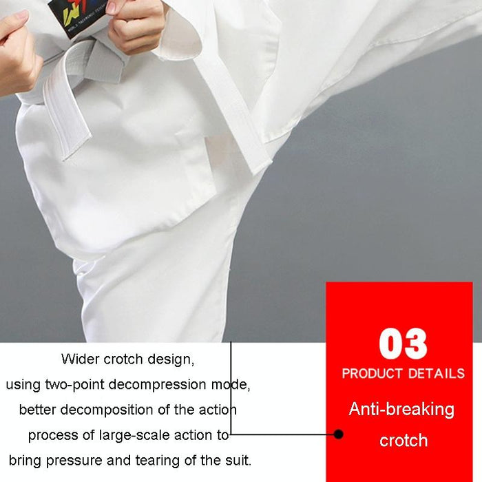 Taekwondo Training Uniform Child & Adult Cotton Clothing Size 130