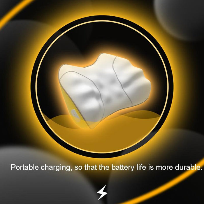 Portable Lumbar And Neck Massager For Car Gray Charging Model