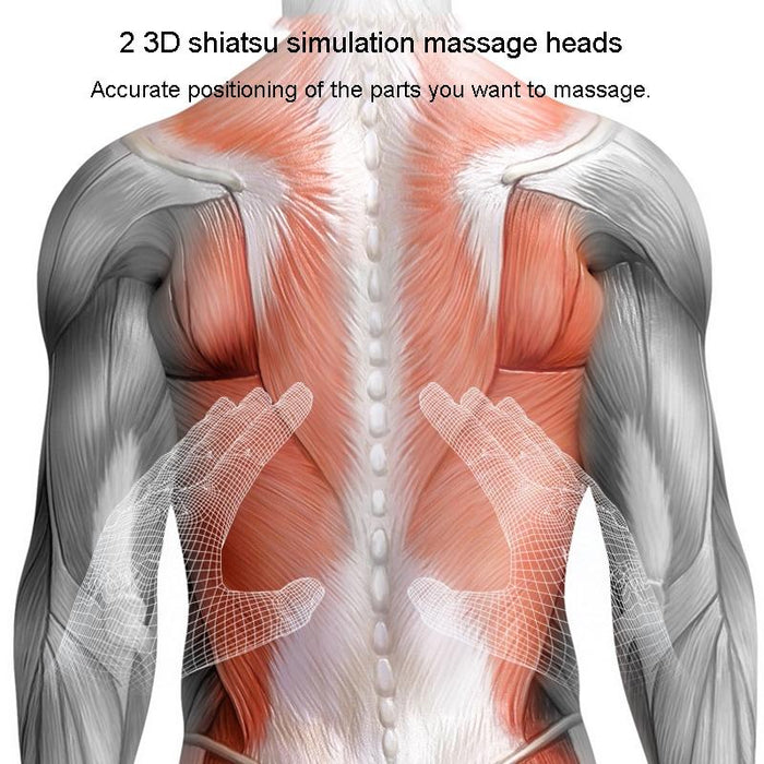 Portable Lumbar And Neck Massager For Car Gray Charging Model