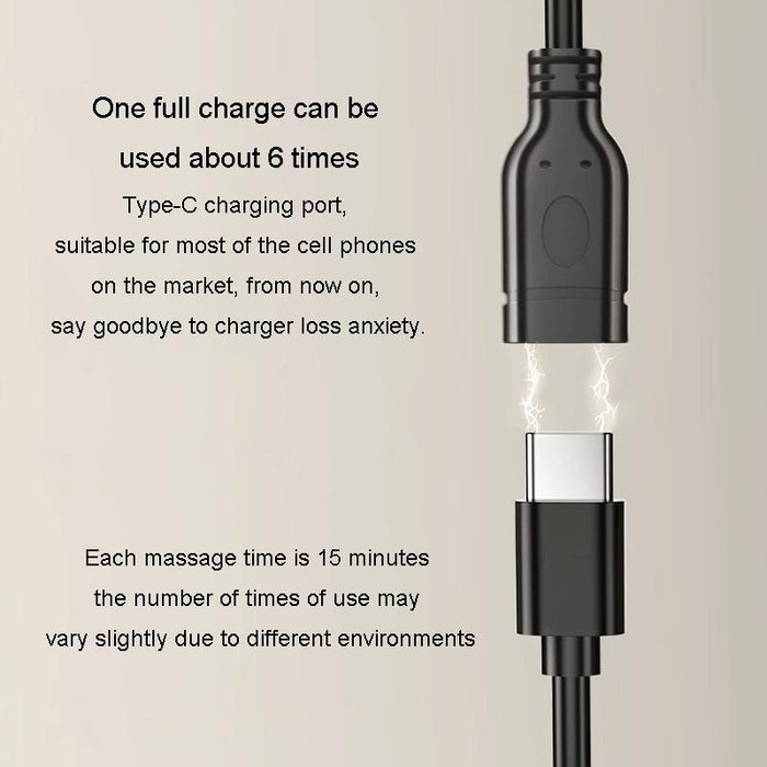 Multi-Function Lumbar Massager Hot Waist Massage Pillow Gray