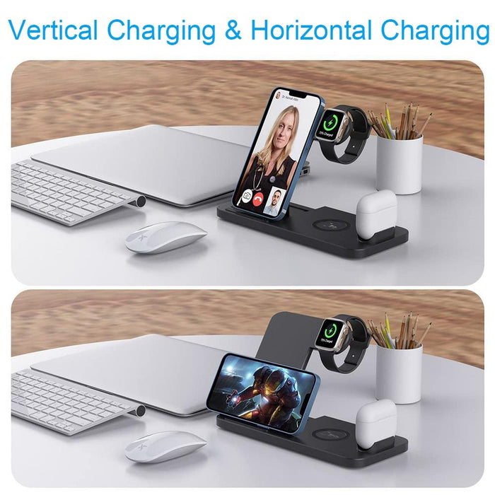 Foldable 4 In 1 Wireless Charger For Mobile Devices