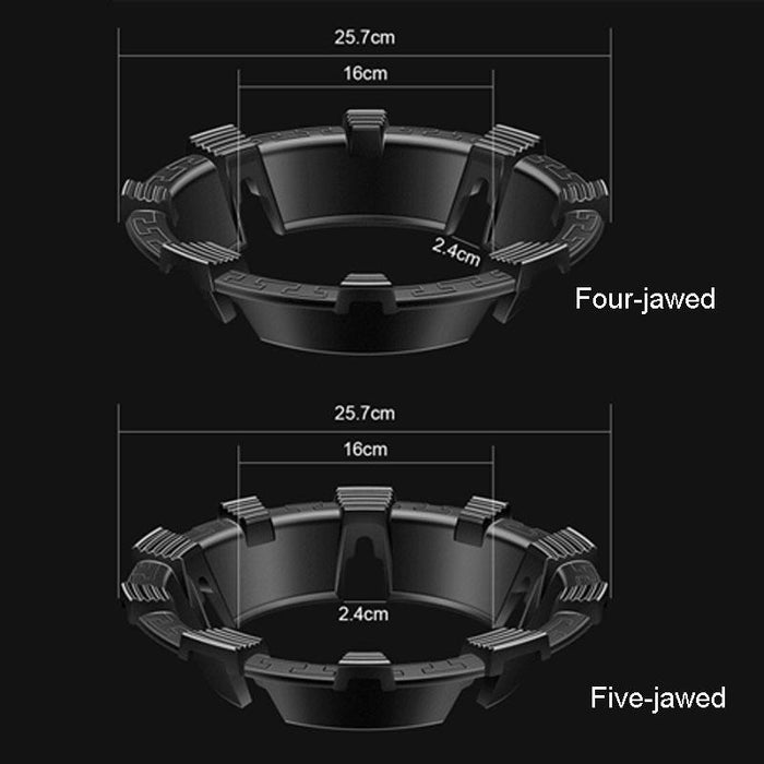 Non Slip Gas Stove Windscreen For Energy Savings Four Jawed