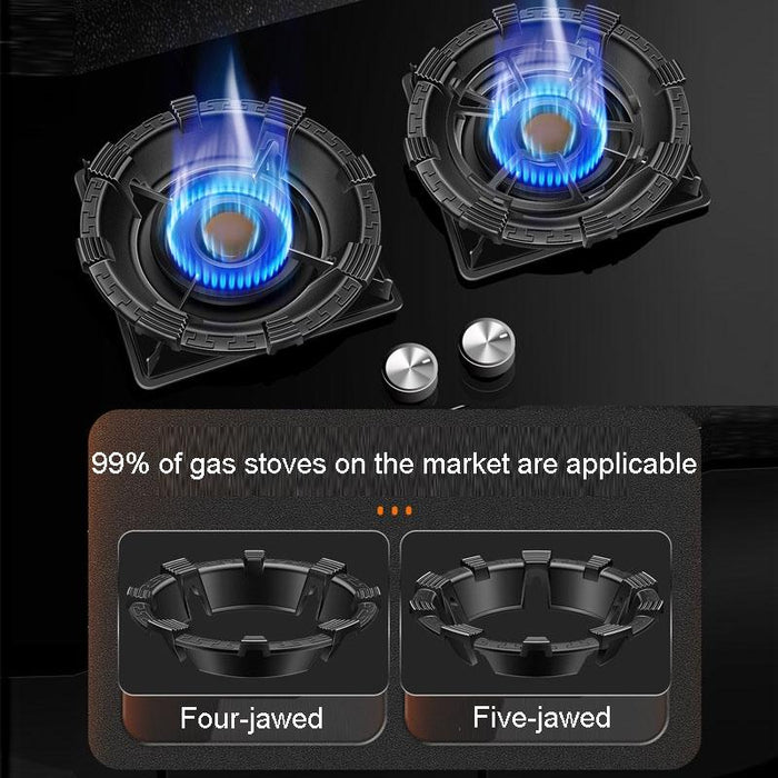 Non Slip Gas Stove Windscreen For Energy Savings Four Jawed