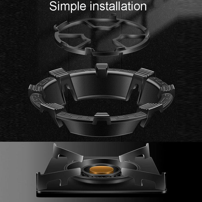 Non Slip Gas Stove Windscreen For Energy Savings Four Jawed
