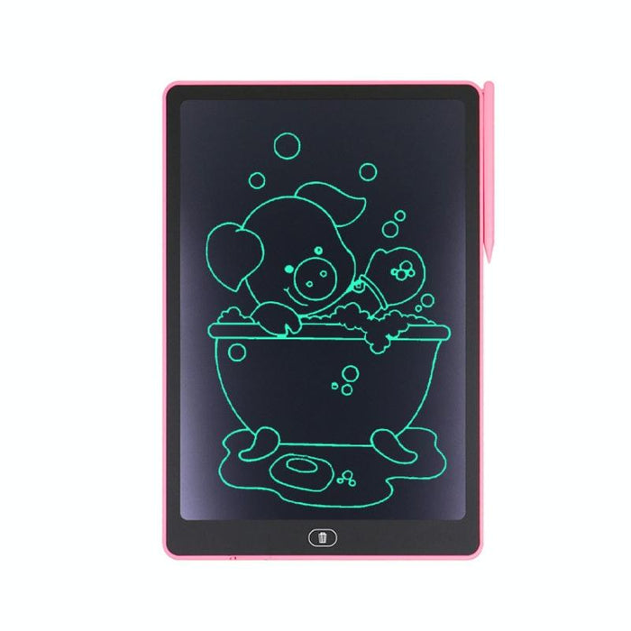 16 Inch Kids Lcd Writing Board Erasable Drawing Board Black Handwriting