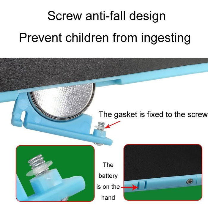 16 Inch Kids Lcd Writing Board Erasable Drawing Board Black Handwriting