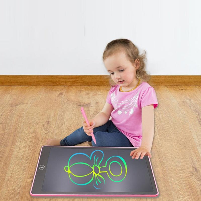 16 Inch Kids Lcd Writing Board Erasable Drawing Board Black Handwriting