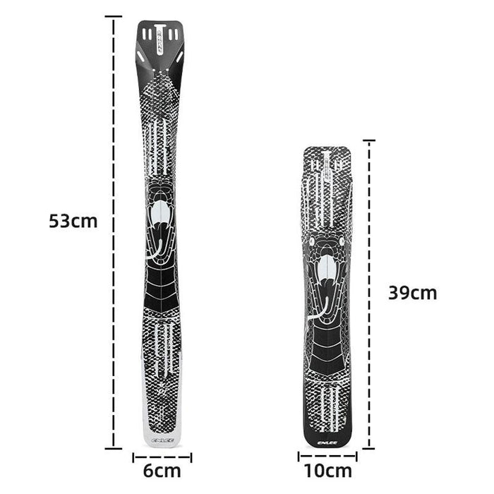 6Pcs Bike Mudguards Quick Detachable Extended Front & Rear Anime Style