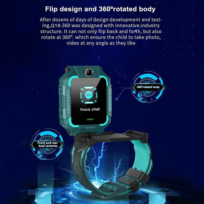 1.44 Inch 360-Degree Rotating Positioning Camera Smart Waterproof Children Calling Watch
