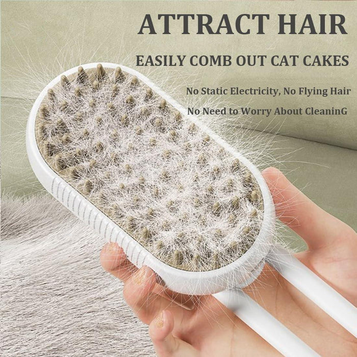 Rechargeable Pet Grooming Comb Steamy Brush