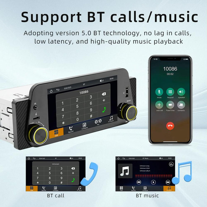 5 Inch Bluetooth Mp5 Inch Car Radio - Hands-Free F152W