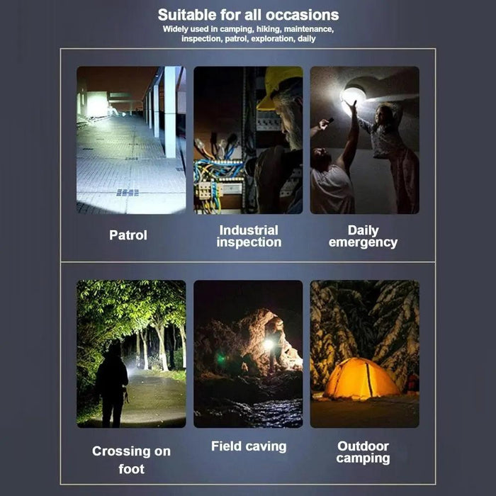 Portable Rechargeable Led Camping Flashlight