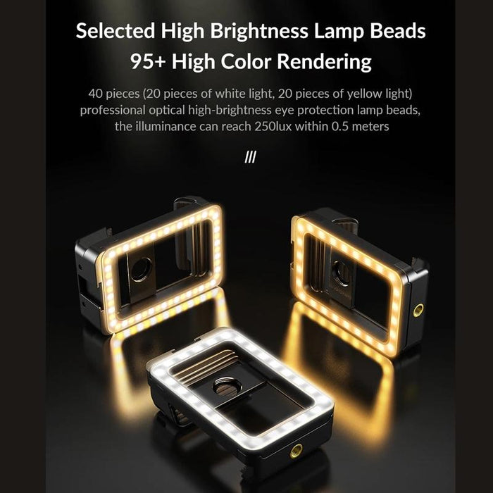 Multifunctional Fill Light Phone Clip With 1/4 Inch & M17 M37 Thread Tnterface Apl-Fl.23