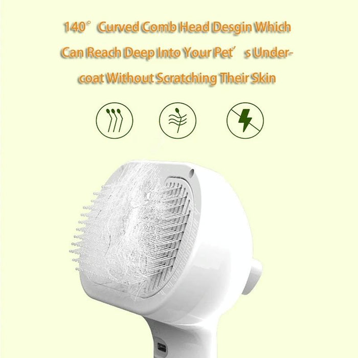 Usb Charging Pet Grooming Comb For Cats And Dogs