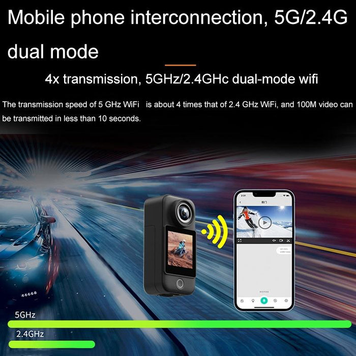 Waterproof 4K / 30Fps 5G / 2.4G Hd Night Video Outdoor Riding Camera