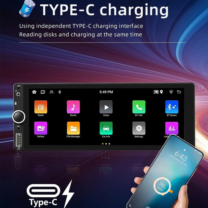 Universal Bluetooth Car Radio With Android Navigation - 1 + 32G Memory