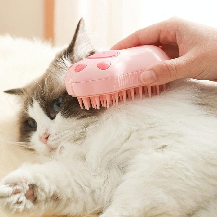Rechargeable Pet Comb For Dogs & Cats No Scrub Spray Massage