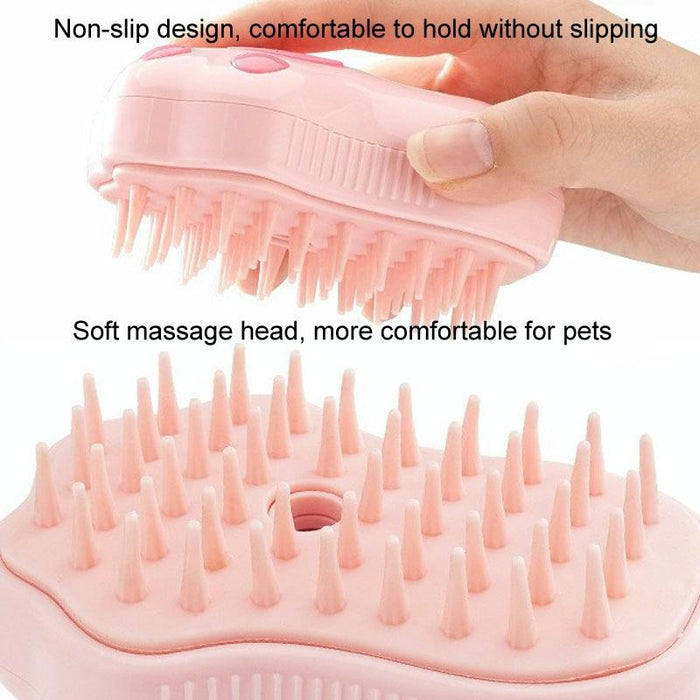 Rechargeable Pet Comb For Dogs & Cats No Scrub Spray Massage