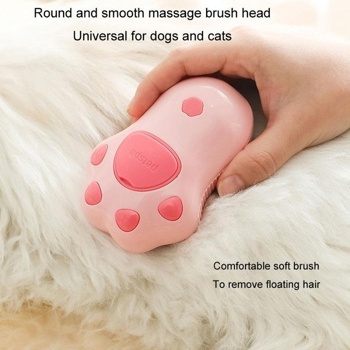 Rechargeable Pet Comb For Dogs & Cats No Scrub Spray Massage