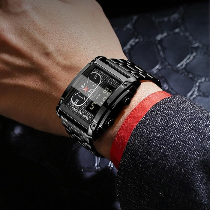 B2311 30M Waterproof Men Led Luminous Multifunctional Quartz Watch