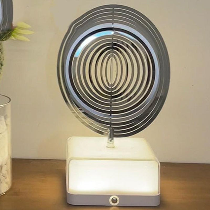 Rechargeable 3D Rotating Night Light 16 Colour Flower Design