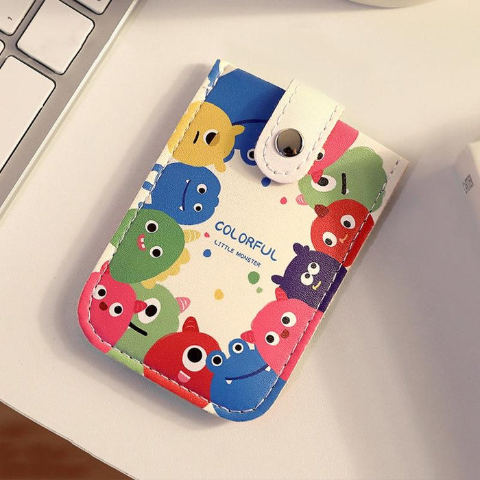 Large Capacity Pull Out Card Holder Pink