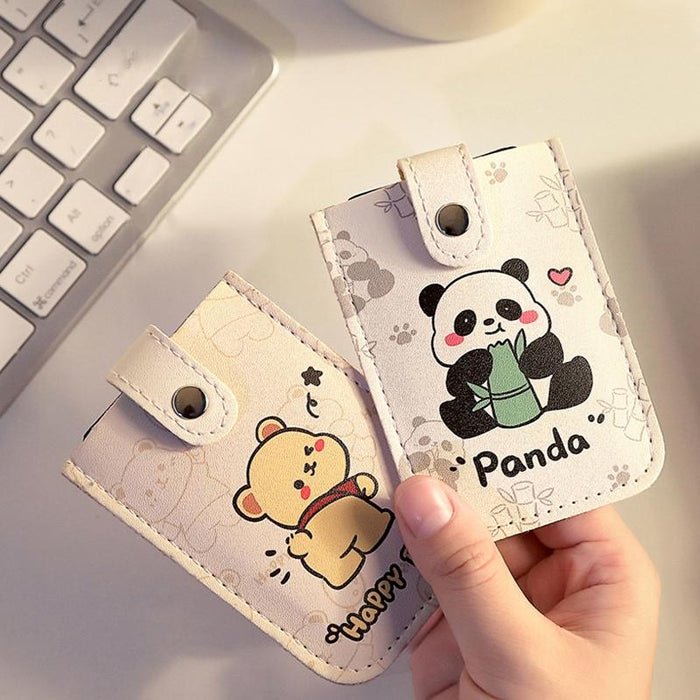 Large Capacity Pull Out Card Holder Pink