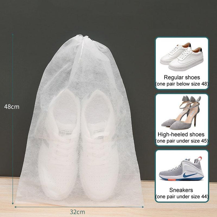 Thickened Non Woven Shoe Storage Bag Portable & Sunscreen