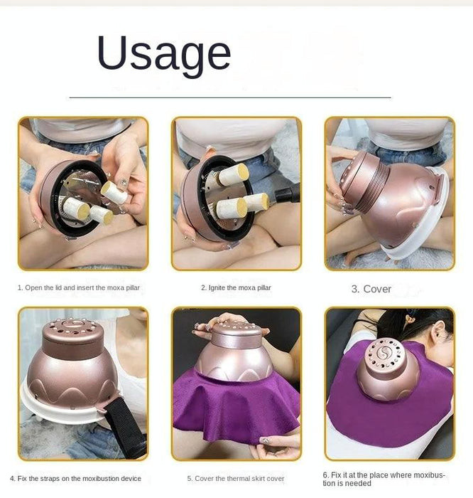 Portable Moxibustion Box For Waist & Abdomen Pink