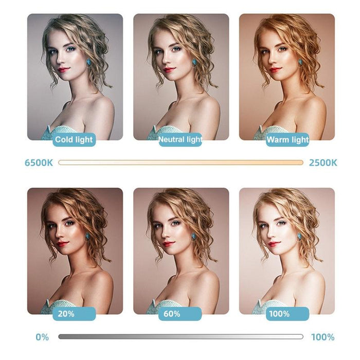 W64 64Leds Video Conferencing Mobile Laptop Live Fill Light Photography Pocket Lamp